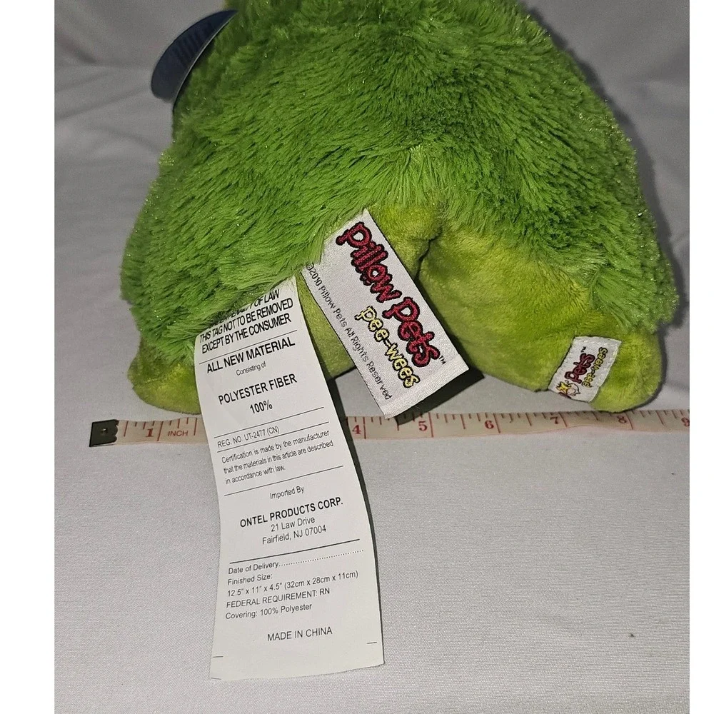 Pillow Pets Pee-Wees Friendly Frog Green Plush Stuffed Animal Toy 11 inch